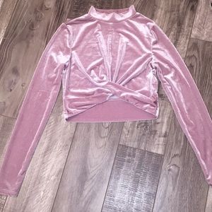 Velvet Crop Top
